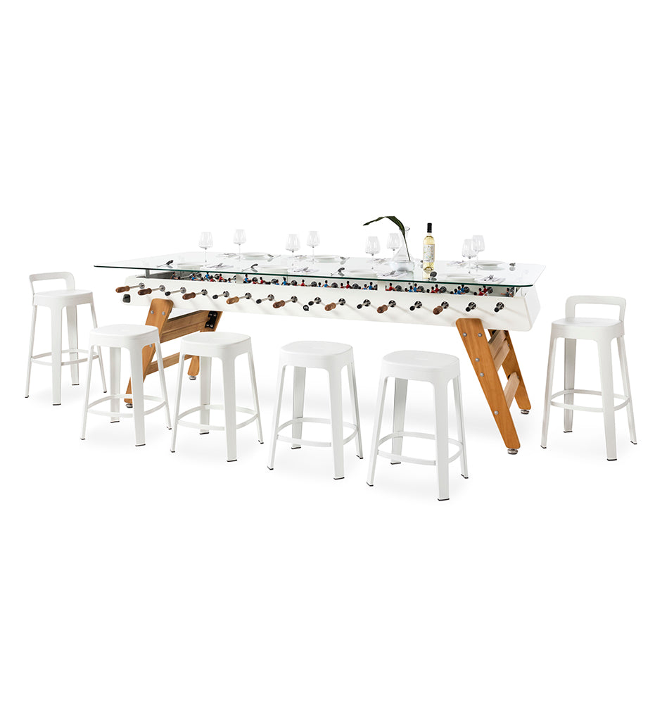 RS Max Dining Counter Bar Table - White Frame