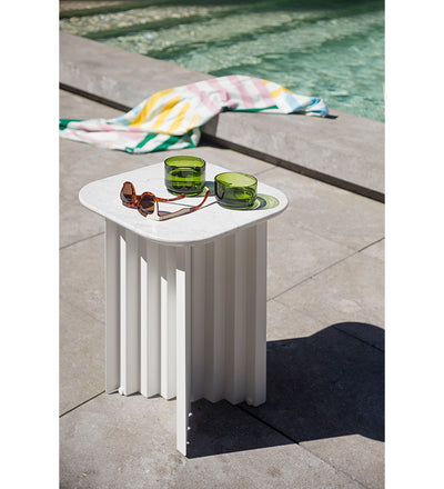 lifestyle, RS Barcelona Plec Small Side Table - Marble Top
