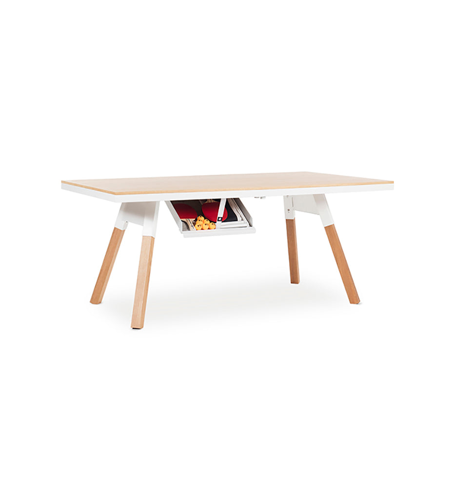 RS Barcelona You and Me Small Indoor Ping Pong Table - Oak