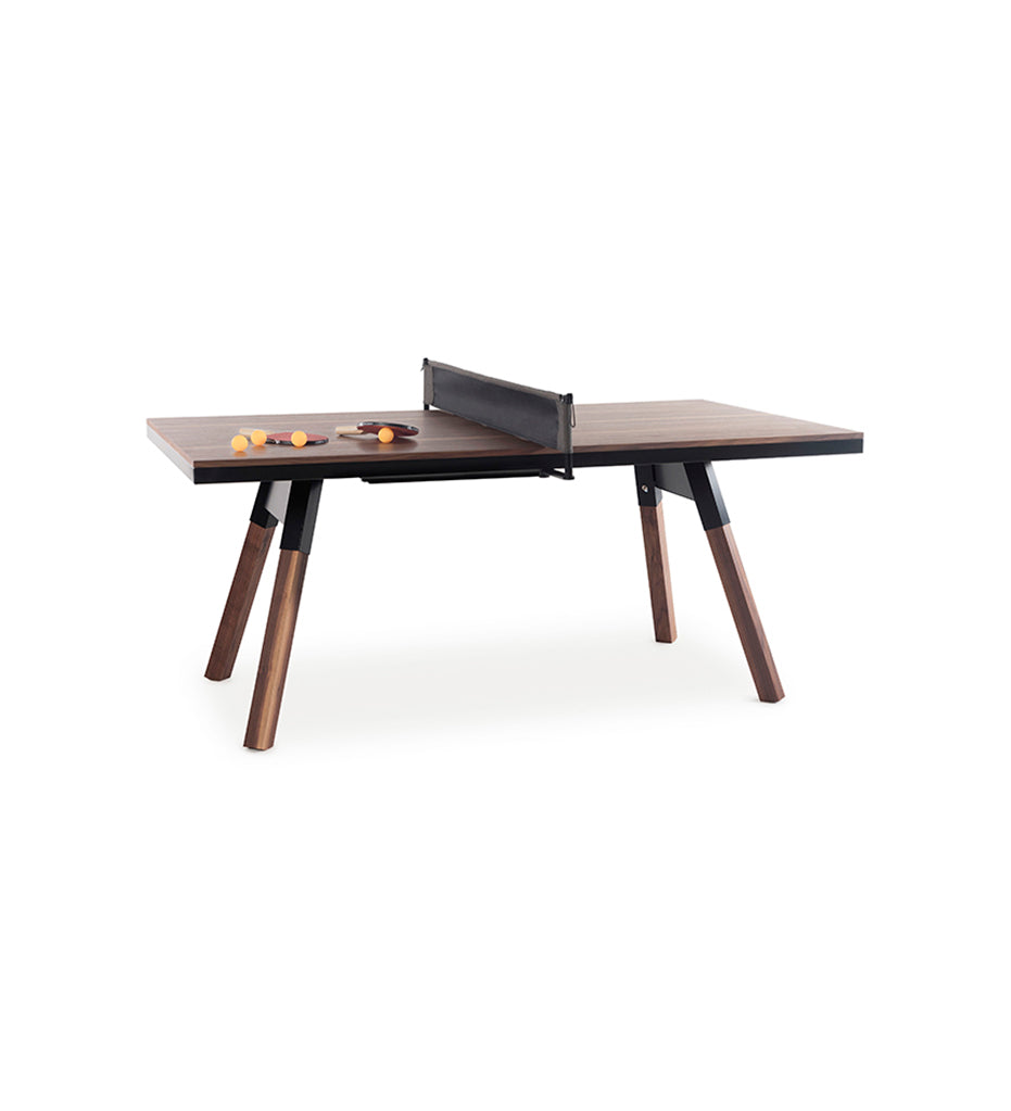 You and Me Small Indoor Ping Pong Table - Walnut
