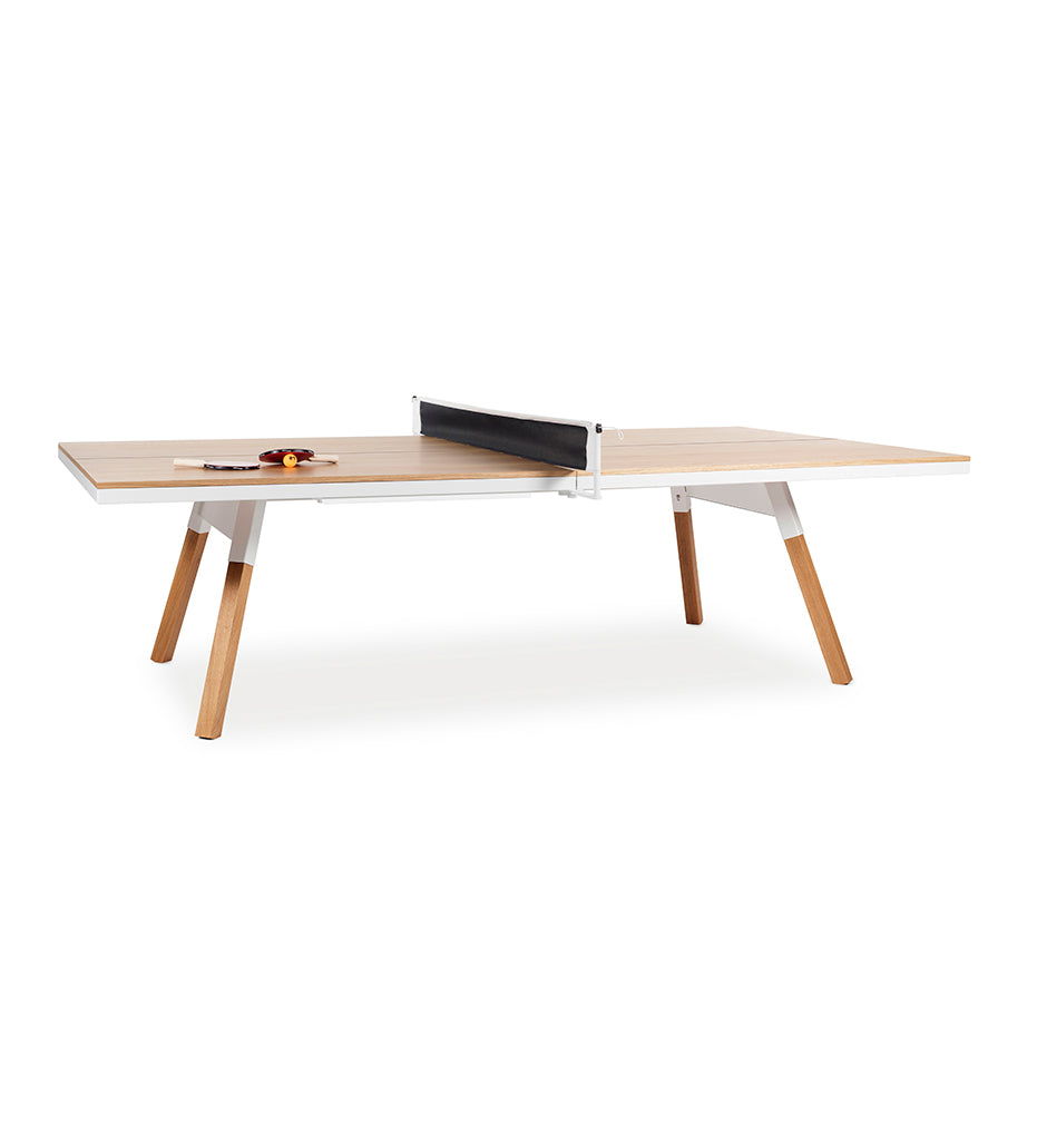 RS Barcelona You and Me Standard Indoor Ping Pong Table - Oak