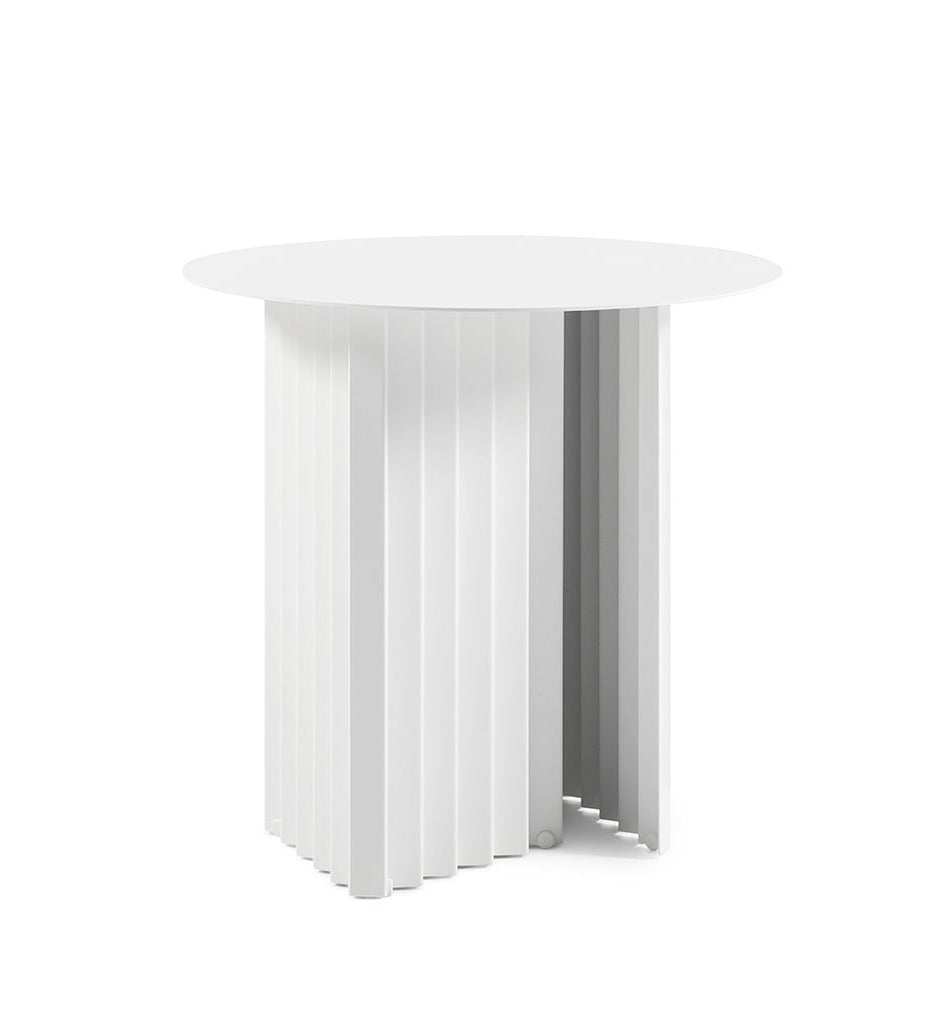 RS Barcelona Plec Small Round Cocktail Table - Steel Top