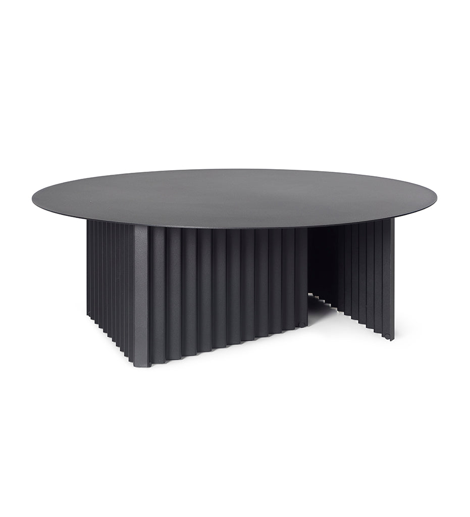 RS Barcelona Plec Large Round Cocktail Table - Steel Top