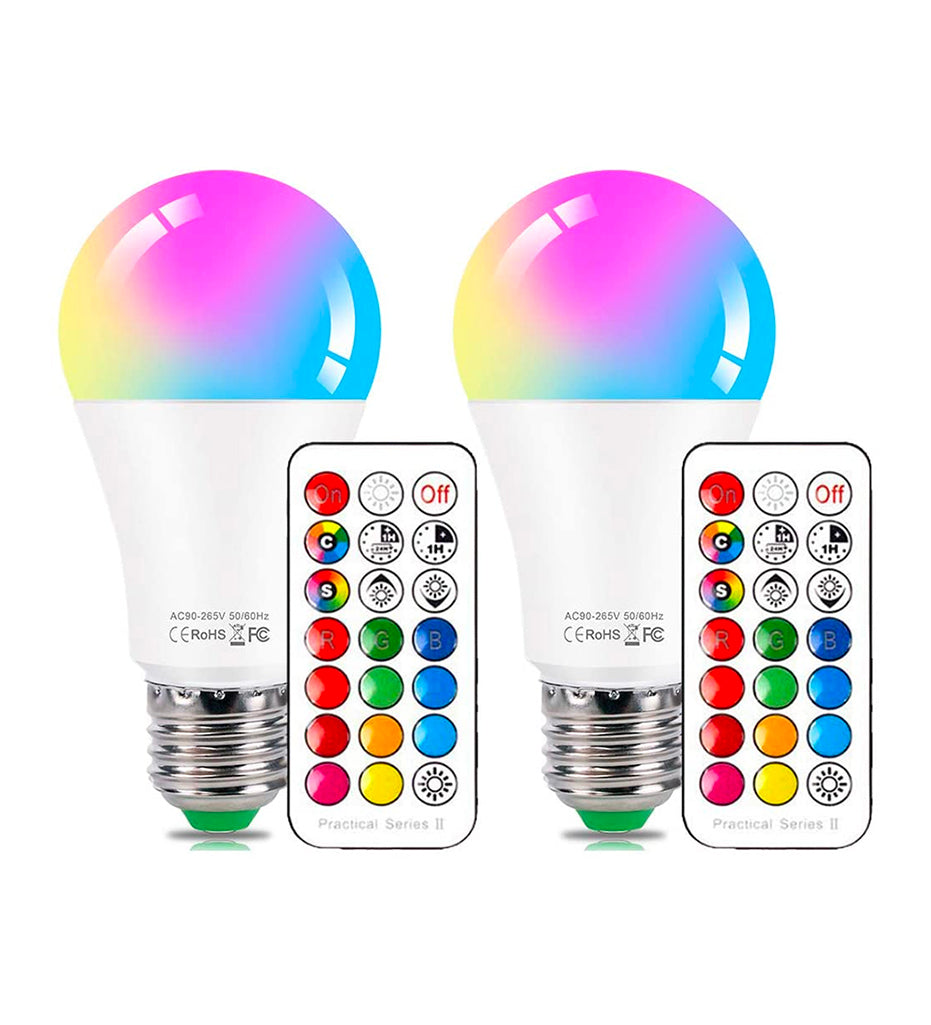 RGB LED Bulb 5W e27 - With Remote Control