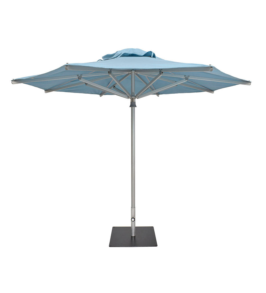Woodline 9' Round EasyLift Center Post Umbrella
