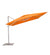 10' Pavone Square Cantilever Umbrella - Grip Handle - Grey Frame