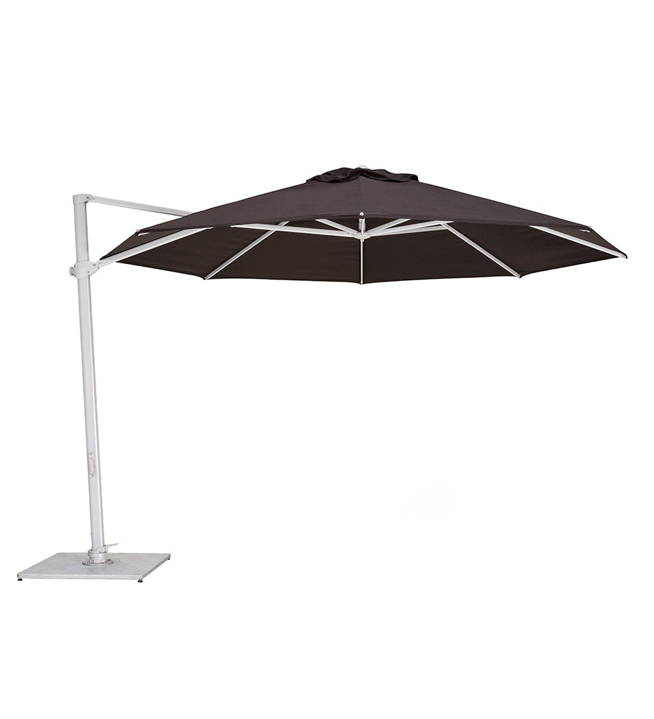 Woodline 11&#39; Pavone Round Cantilever Umbrella - Crank Handle