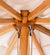 Woodline 7' x 10' Safari Rectangular Center Post Umbrella