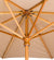 Woodline 7' Safari Square Center Post Umbrella