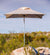 lifestyle, Woodline 8' Mistral Square Center Post Umbrella