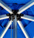 Woodline 8'2" Swift Round Center Post Umbrella - Telescopic Pole