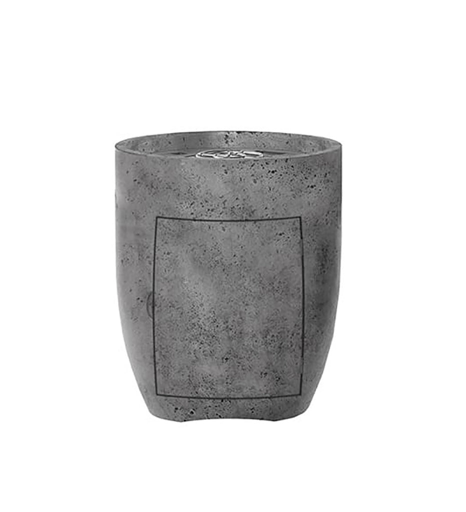 Araby Fire Pedestal 24&quot; Enclosed Propane Pewter