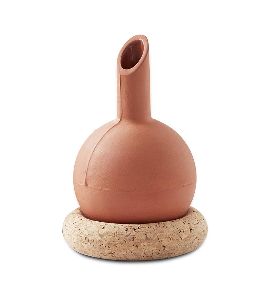 Wiid Round Terracotta Vase without Neck - Large