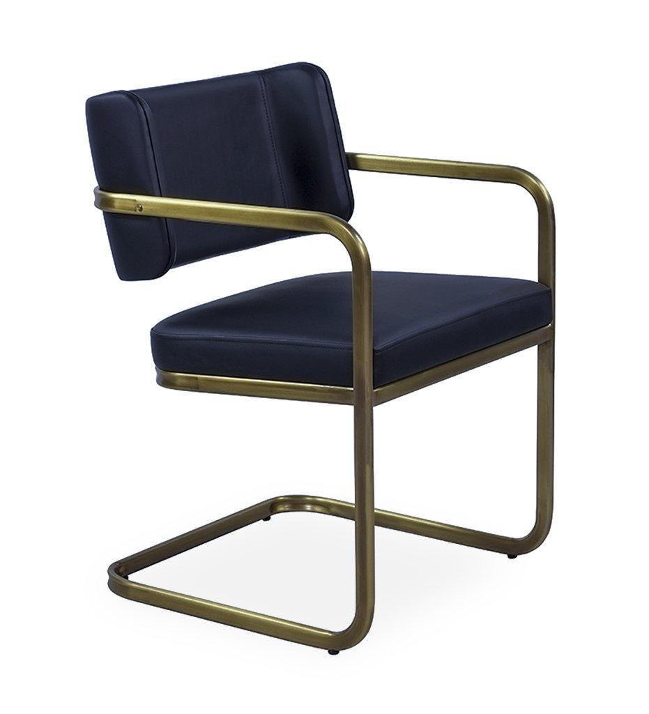 Juniper House-Almeco-Dundee Arm Chair-metallic