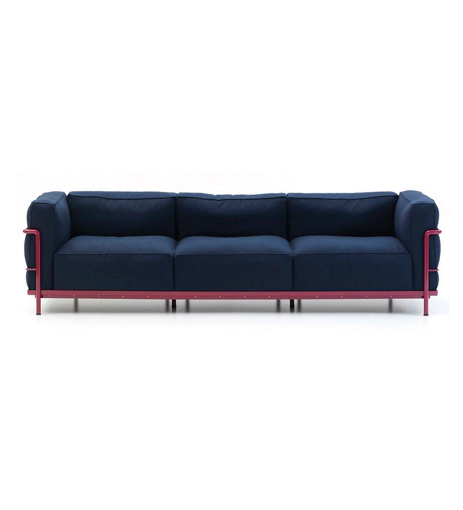 Juniper House-Almeco-Fernardo 3 Seater sofa Navy Pink