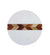 Be Home White Marble and Wood Mosaic Round Board