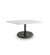 Cane-line Go Small Coffee Table with Lava Grey Base and White Top 5043AL P046AW