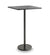 Cane-line Go Lava Grey Aluminum Outdoor Bar Table with 29.6" Square Lava Grey Aluminum Top-5045AL P046AL