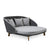 Cane-line Peacock Grey/Light Grey All Weather Weave Outdoor Daybed with Light Grey Cushions 5561GIT