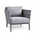 Cane-Line Conic Lounge Chair,image:Light Grey-Light Grey AI-AITL # 8437AITL