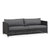 Cane-line Diamond Graphite All Weather Weave 3 Seater Outdoor Sofa 8503LGSG