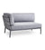 Cane-Line Conic 2-Seater Sofa - Right,image:Light Grey-Light Grey AI-AITL # 8534AITL