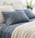 Annie Selke Cascade Stripe Flannel Blue/Oatmeal Pillowcases