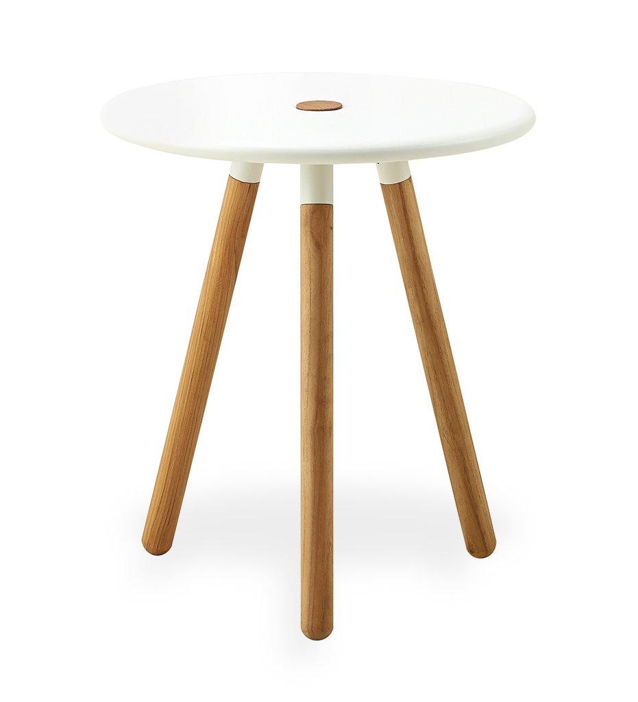 Allred Co-Cane-Line-Area Table / Stool-11009A_,image:White AW # 11009TAW