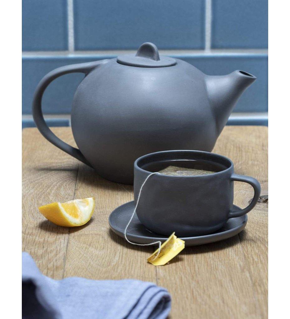 Stone Teapot With Juniper Wood Handle