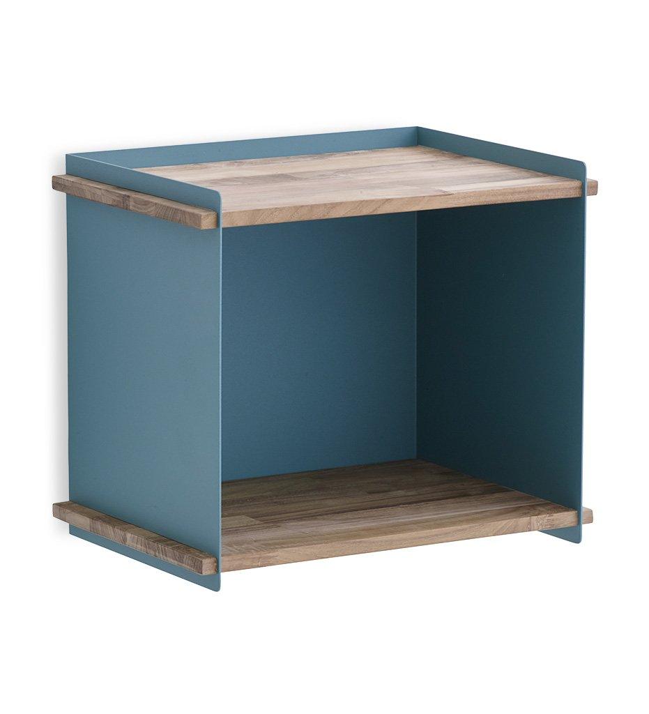 Cane-line Box Wall in Aqua Aluminum and Teak for Indoor or Outdoor,image:Aqua AA # 5770TAA
