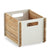 Cane-Line Teak and Aluminum Box,image:White AW # 5780TAW