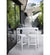lifestyle, Cane-line Cut Outdoor Bar Table in White Aluminum 11501AW