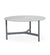 Cane-line Twist Large Coffee Table in Light Grey Aluminum and Grey Fossil Ceramic Top 5012AI P90COG,image:Light Grey AI # 5012AI