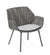 Cane-line Vibe Outdoor Dining Arm Chair in Light Grey, Grey, Taupe All Weather Weave with Light Grey Cushion 5407AIIGT YSN96
