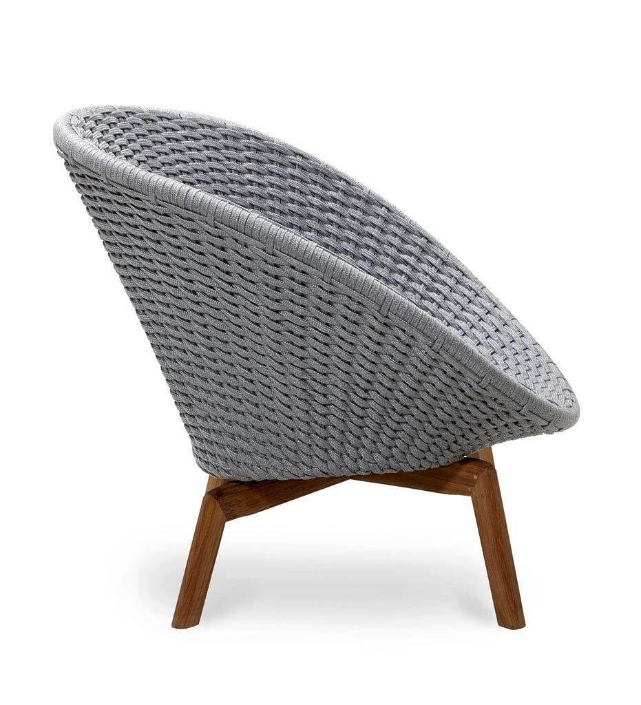 Cane-Line Peacock Lounge Chair - Teak Outdoor Rope