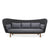 Cane-line Peacock Wing 3 Seater Outdoor Sofa with Dark Grey Rope and Teak Legs 5560RODGT