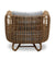 Cane-line Nest Outdoor Lounge Chair in Natural All Weather Rattan Weave and Light Grey Cushions 57421USL