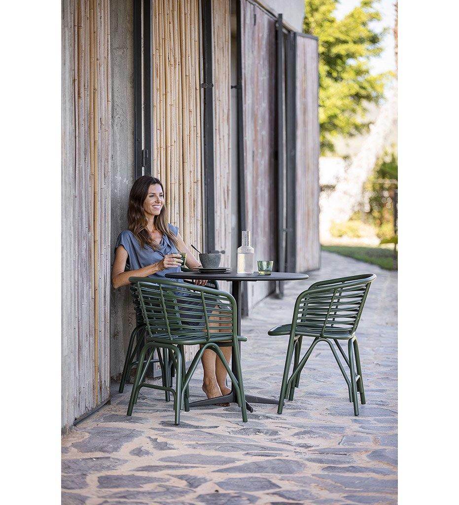 Cane-Line Blend Chair - Outdoors,image:Dark Green DG # 57430ADG