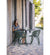 lifestyle, Cane-line Blend Outdoor Dining Arm Chair in Dark Green Aluminum 57430ADG