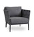 Cane-Line Conic Lounge Chair,image:Lava Grey-Grey AG-AITG # 8437AITG