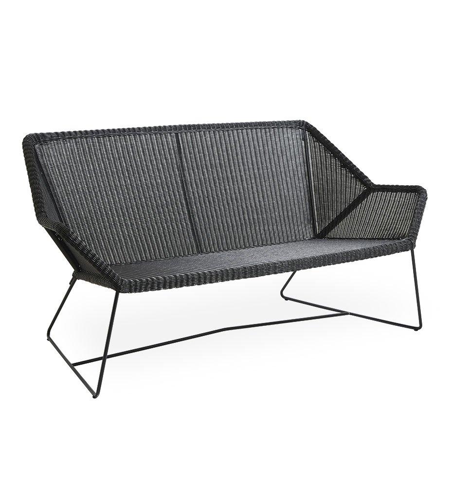 Cane-line Breeze 2-Seater Sofa,image:Black LS # 5567LS