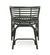 Cane-line Blend Outdoor Dining Arm Chair in Dark Green Aluminum 57430ADG