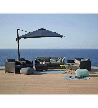 lifestyle, Cane-line Diamond Graphite All Weather Weave 3 Seater Outdoor Sofa 8503LGSG