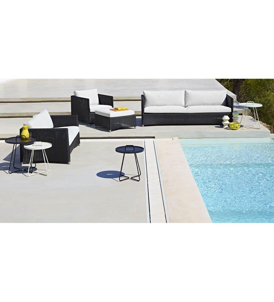 lifestyle, Cane-line Diamond Graphite All-Weather Weave 2-Seater Outdoor Sofa 8502LGSG