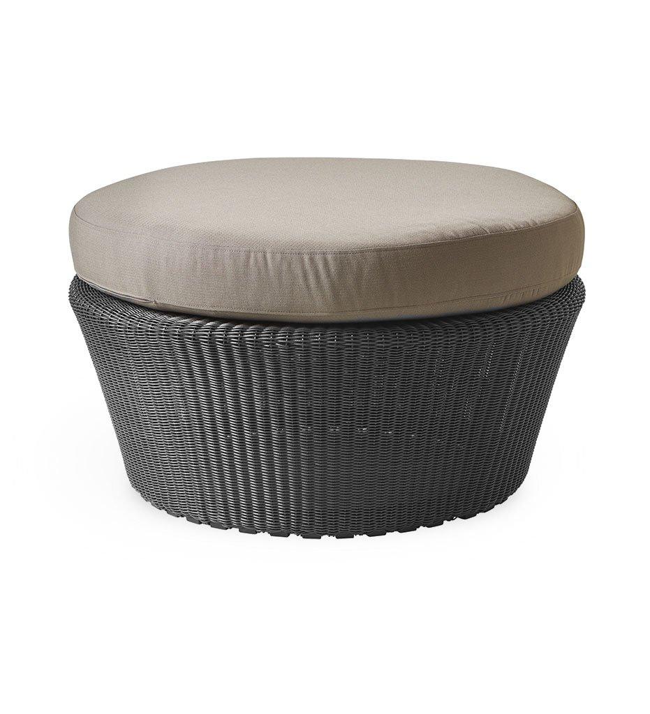 Cane-Line Kingston large footstool graphite taupe Y36