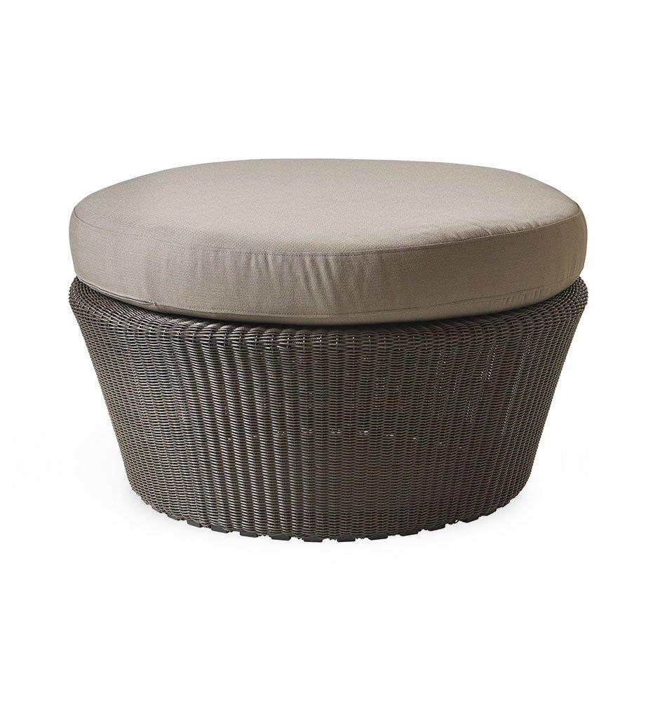 Cane-Line Kingston large footstool mocca taupe Y36