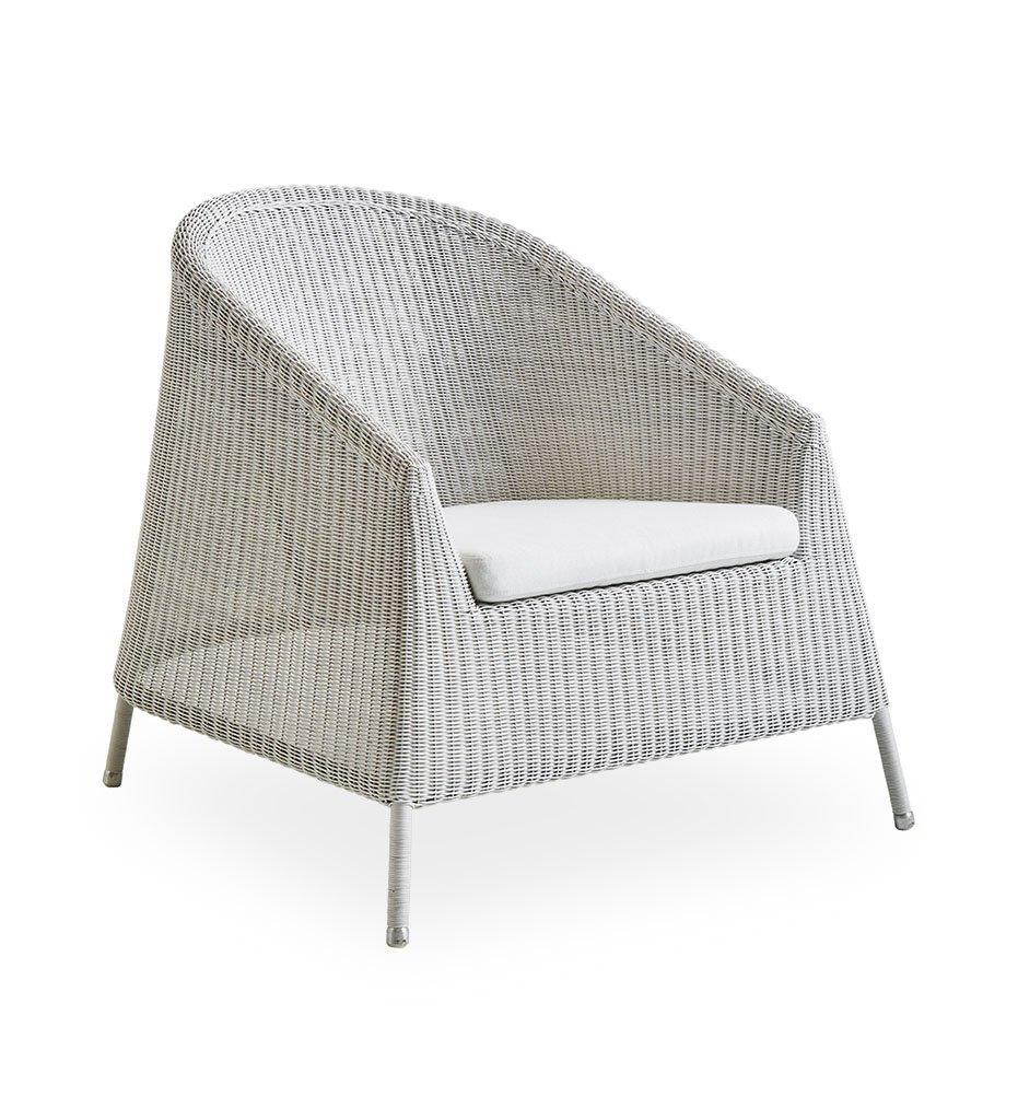 Cane-Line Kingston lounge chair white grey white YSN94