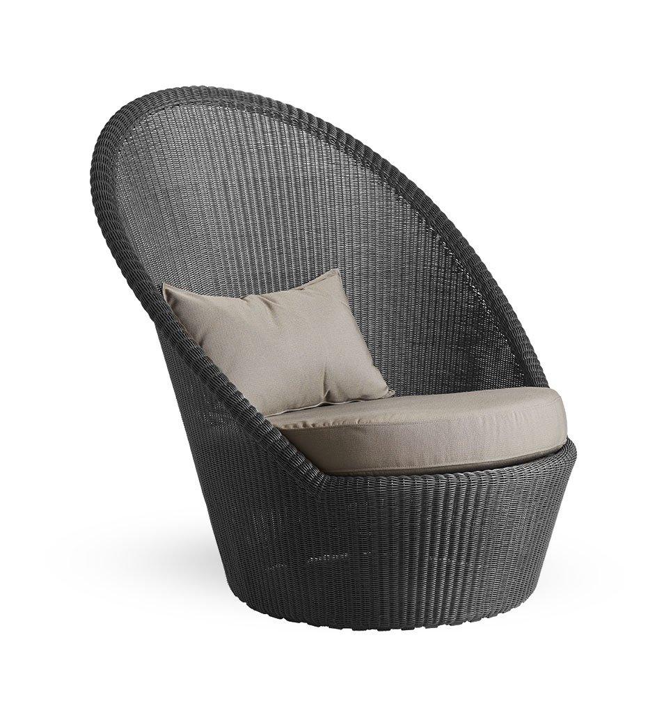 Cane-Line Kingston sunchair graphite taupe Y36