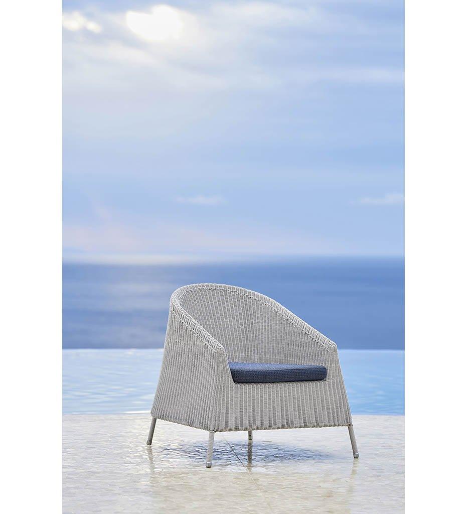Cane-Line Kingston Lounge Chair,image:Mocha LB # 5450LBZ