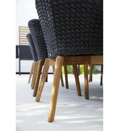 lifestyle, Cane-Line Peacock Arm Chair w/ Teak Legs-Indoors